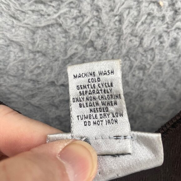 Chicos Top Womens 2 US Large Brown Travelers Stretch Asymmetric Tunic Slouchy - Picture 6 of 10